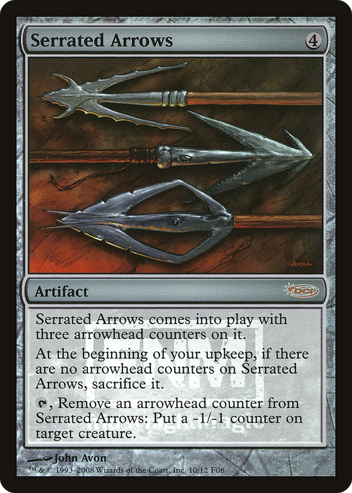 Serrated Arrows (FNM-010) - rare - Foil