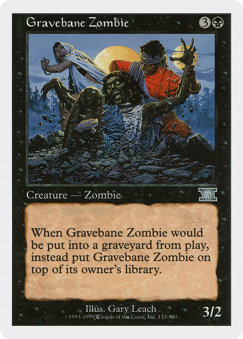 Gravebane Zombie (6ED-133) - uncommon