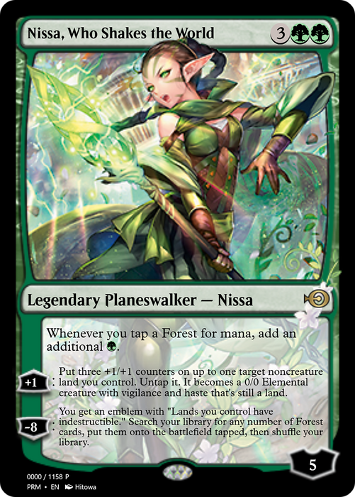 Nissa, Who Shakes the World (PRM-72261) - rare - Foil