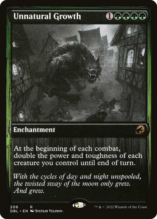 Unnatural Growth (DBL-206) - rare - Foil