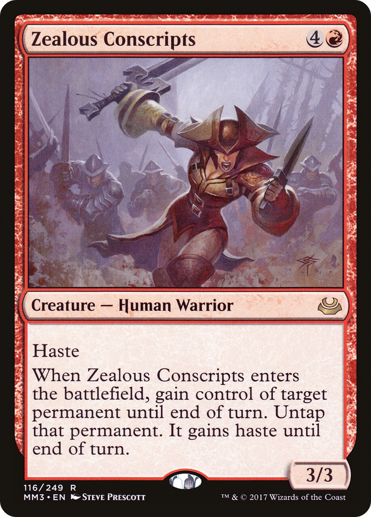 Zealous Conscripts (MM3-116) - rare
