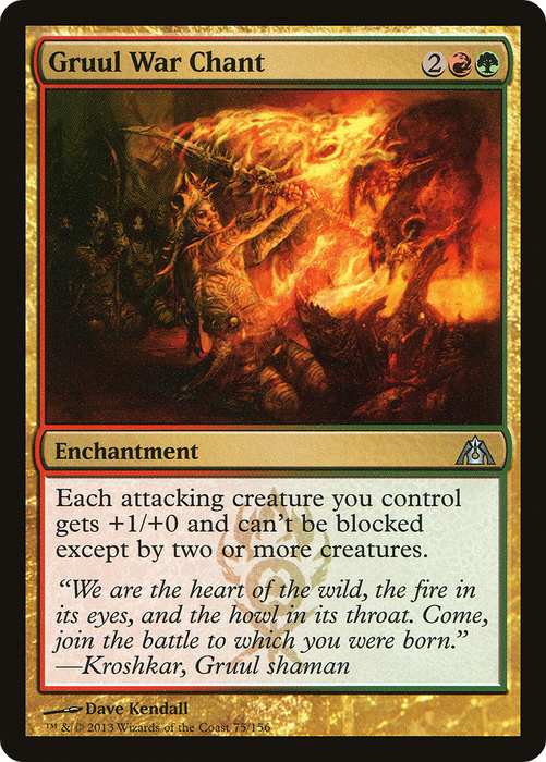 Gruul War Chant (DGM-075) - uncommon