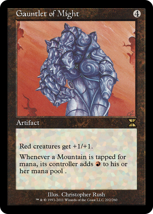 Gauntlet of Might (ME4-202) - rare - Foil