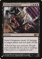 Sorin's Vengeance (LIST-M12-111) - rare