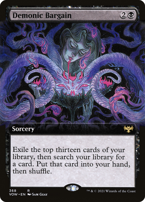 Demonic Bargain (VOW-368) - rare: (Extended Art) - Foil