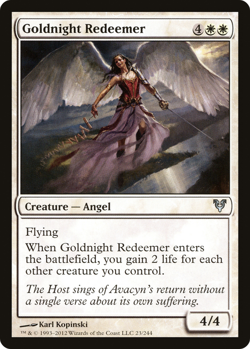 Goldnight Redeemer (AVR-023) - uncommon - Foil