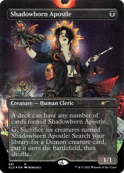 Shadowborn Apostle (SLD-681) - rare (Borderless) - Foil
