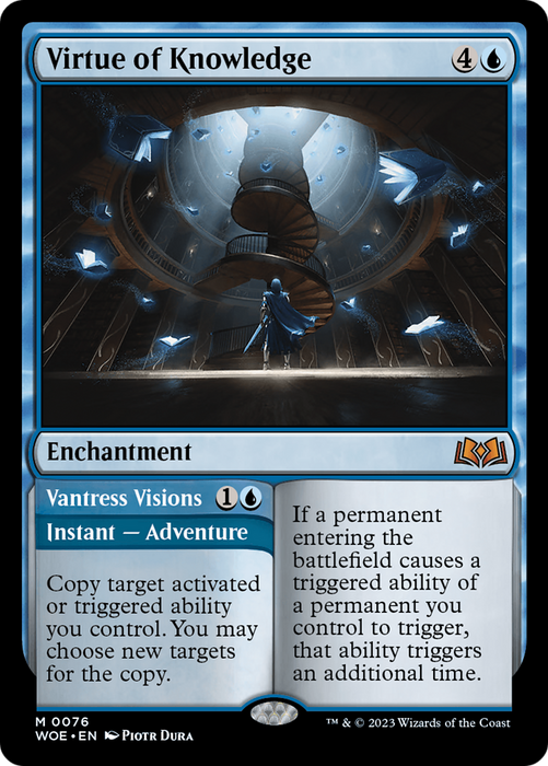 Virtue of Knowledge // Vantress Visions (WOE-076) - mythic - Foil