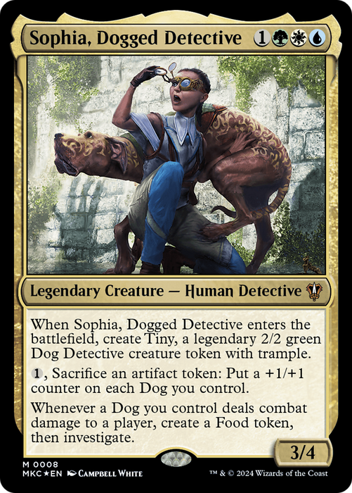 Sophia, Dogged Detective (MKC-008) - mythic - Foil