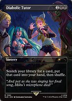 Diabolic Tutor (SLD-1592) - rare (Borderless)