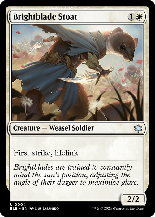 Brightblade Stoat (BLB-004) - uncommon - Foil