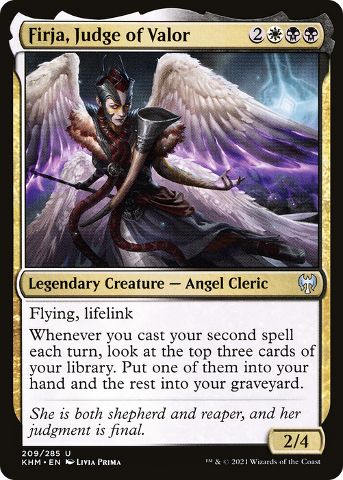 Firja, Judge of Valor (KHM-209) - uncommon - Foil