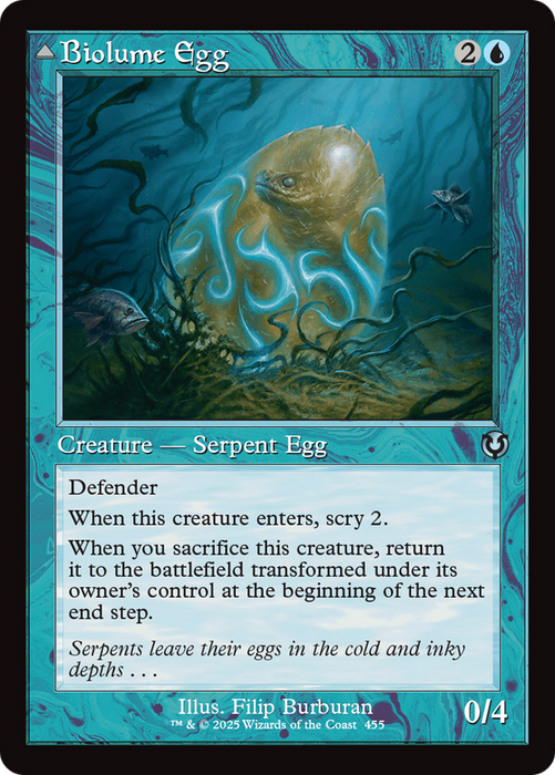 Biolume Egg // Biolume Serpent (INR-455) - uncommon - Foil