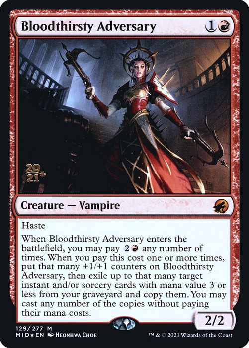 Bloodthirsty Adversary (PRE-129S) - mythic - Foil