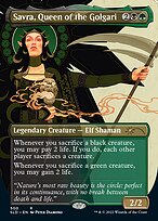Savra, Queen of the Golgari (SLD-500) - rare (Borderless)