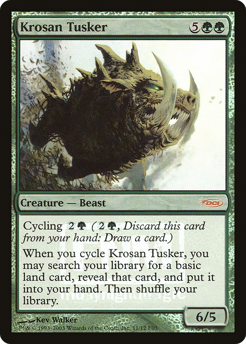 Krosan Tusker (FNM-011) - rare - Foil