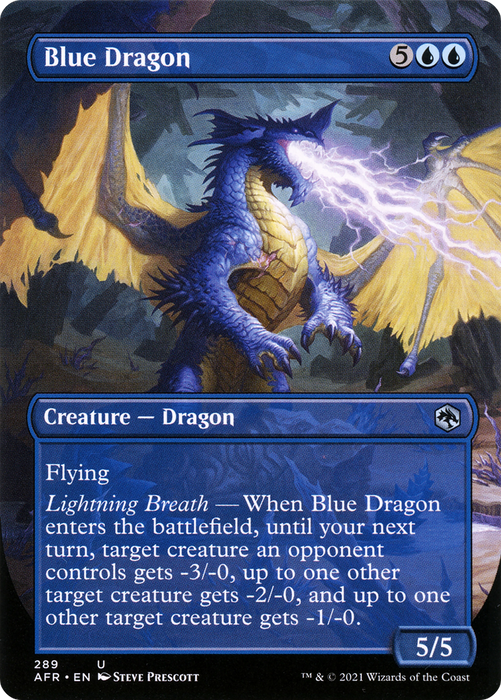Blue Dragon (AFR-289) - uncommon (Borderless) - Foil