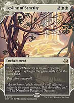 Leyline of Sanctity (WOT-010) - rare: (Showcase) (Borderless) - Foil