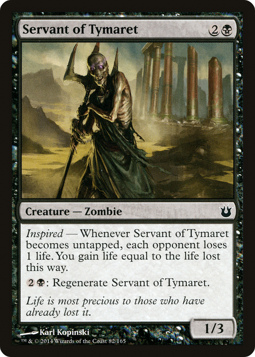 Servant of Tymaret (BNG-082) - common - Foil