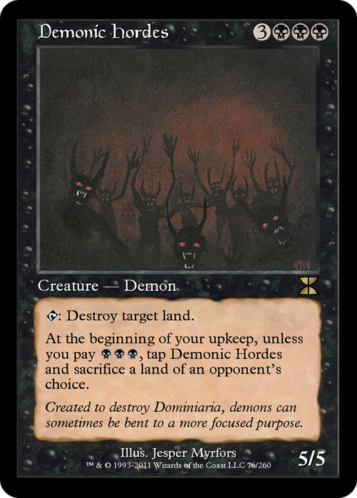 Demonic Hordes (ME4-076) - rare - Foil