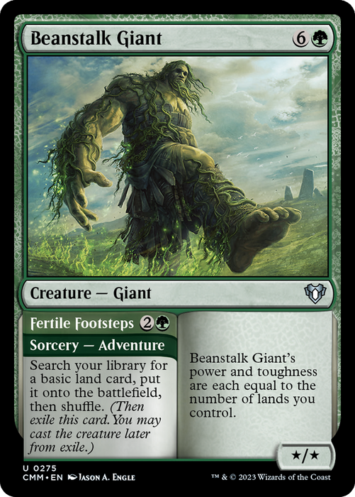 Beanstalk Giant // Fertile Footsteps (CMM-275) - uncommon - Foil