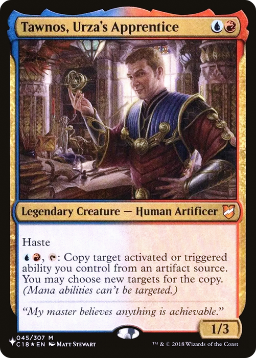Tawnos, Urza's Apprentice (LIST-C18-45) - mythic
