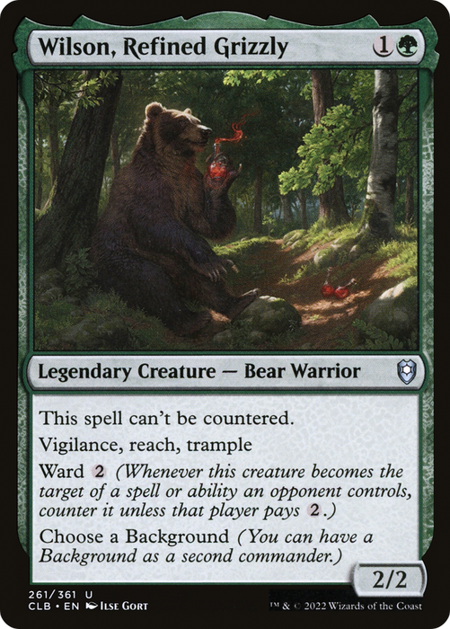 Wilson, Refined Grizzly (CLB-261) - uncommon - Foil