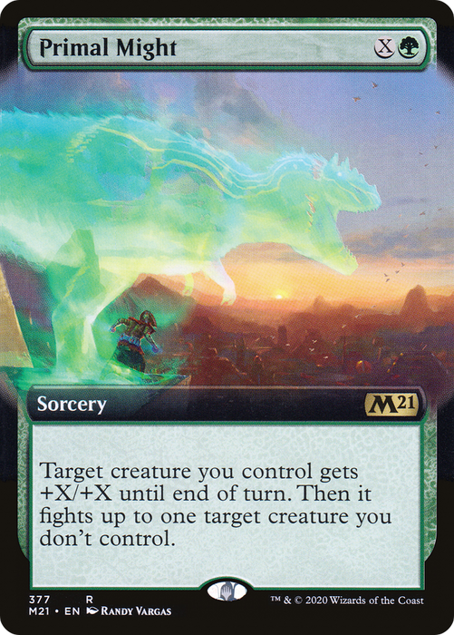 Primal Might (M21-377) - rare: (Extended Art)