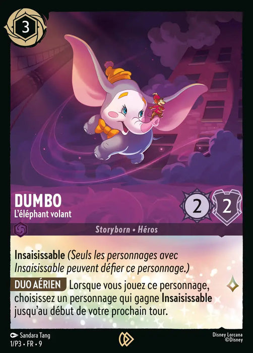 Dumbo - L'éléphant volant (1/P3) - CPDL - Promo - Cold Foil