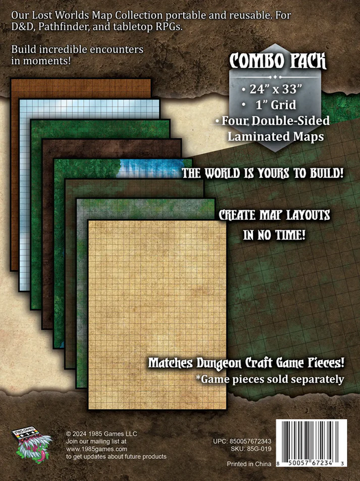 Dungeon Craft: Map Collection - Lost World (Pack of 4)