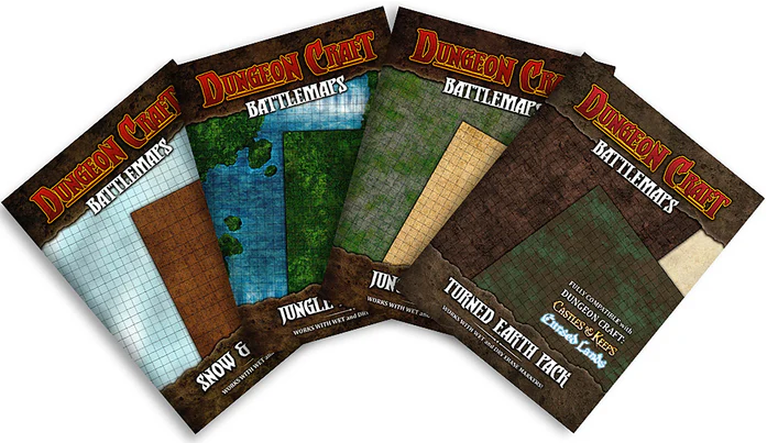 Dungeon Craft: Map Collection - Lost World (Pack of 4)