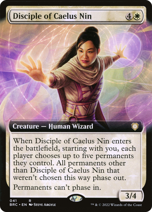 Disciple of Caelus Nin (BRC-041) - rare: (Extended Art) - Foil
