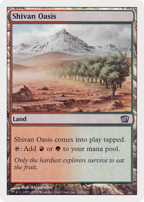 Shivan Oasis (8ED-326) - uncommon