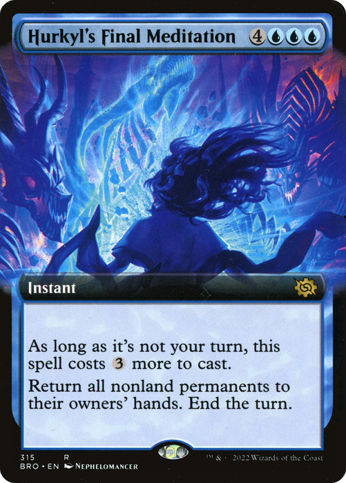 Hurkyl's Final Meditation (BRO-315) - rare: (Extended Art)