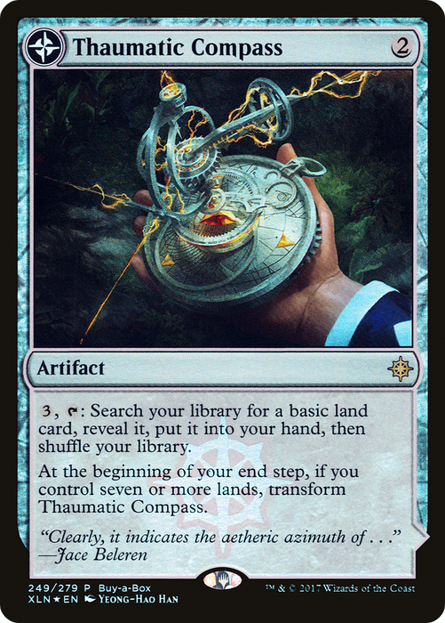 Thaumatic Compass // Spires of Orazca (BABP-249) - rare: (compasslanddfc) - Foil