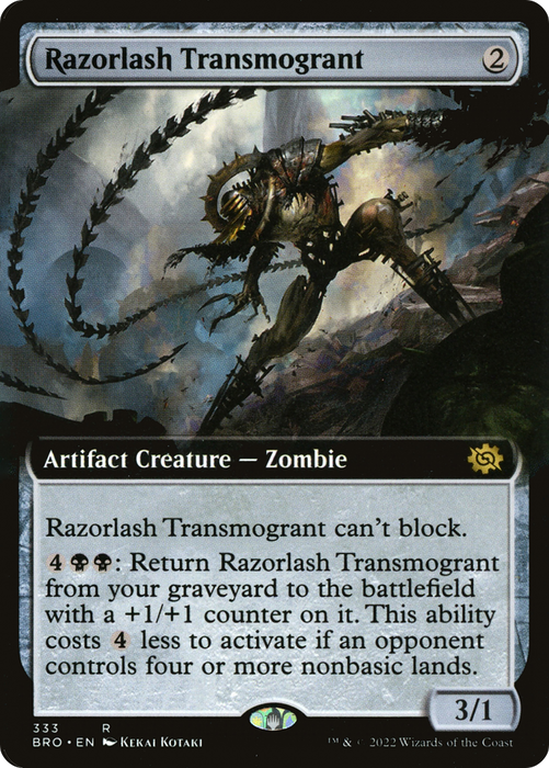 Razorlash Transmogrant (BRO-333) - rare: (Extended Art)