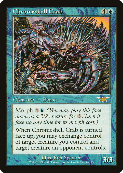 Chromeshell Crab (LGN-032) - rare - Foil