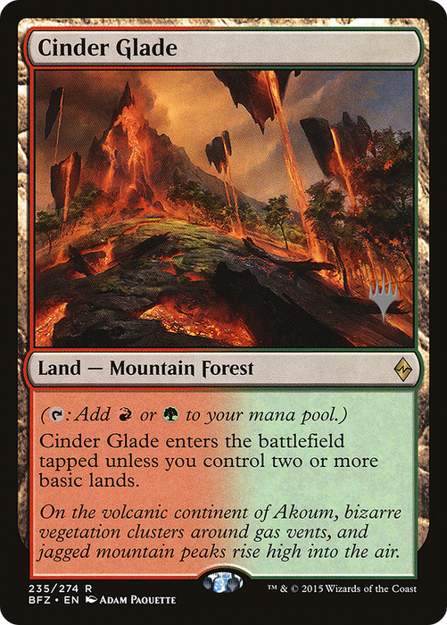 Cinder Glade (PPKHM-235P) - rare - Foil