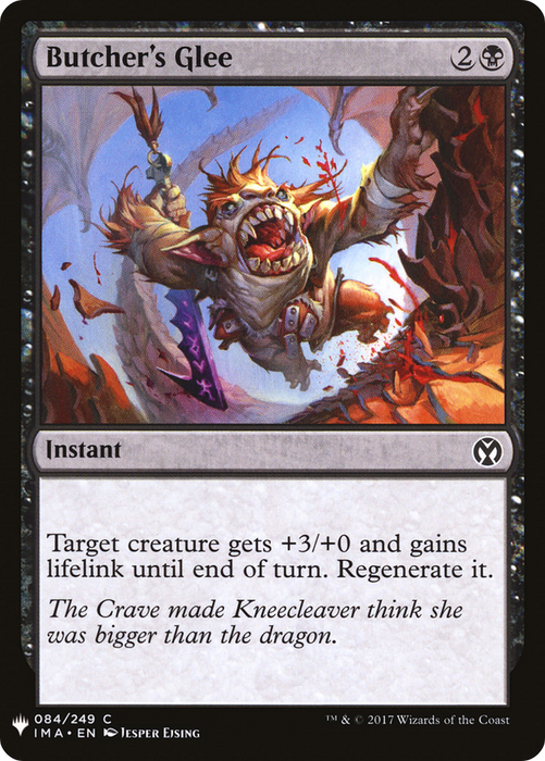 Butcher's Glee (LIST-IMA-84) - common