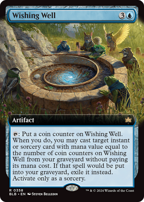 Wishing Well (BLB-358) - rare: (Extended Art) - Foil