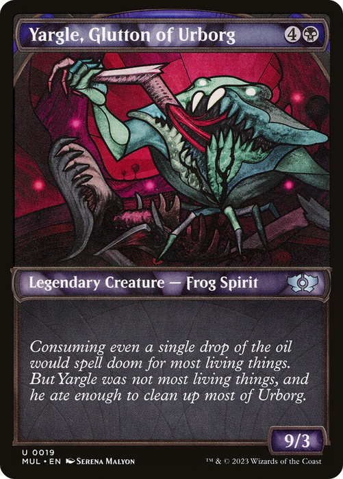 Yargle, Glutton of Urborg (MUL-019) - uncommon: (Showcase) - Foil