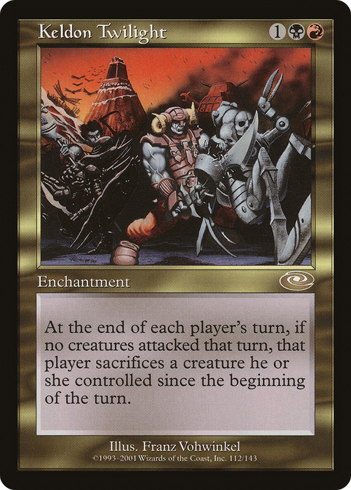 Keldon Twilight (PLS-112) - rare - Foil