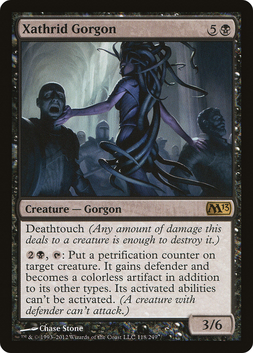 Xathrid Gorgon (M13-118) - rare - Foil