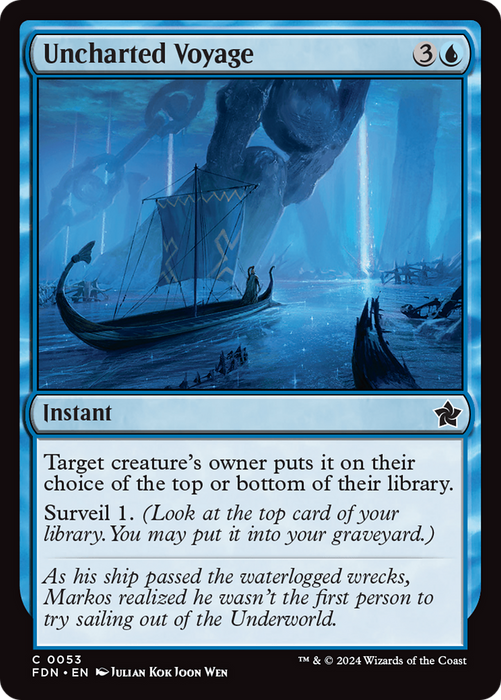 Uncharted Voyage (FDN-053) - common - Foil