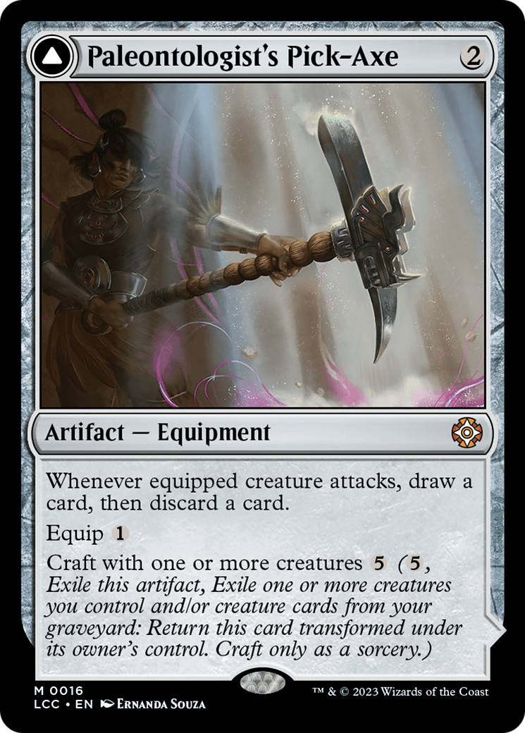Paleontologist's Pick-Axe // Dinosaur Headdress (LCC-016) - mythic
