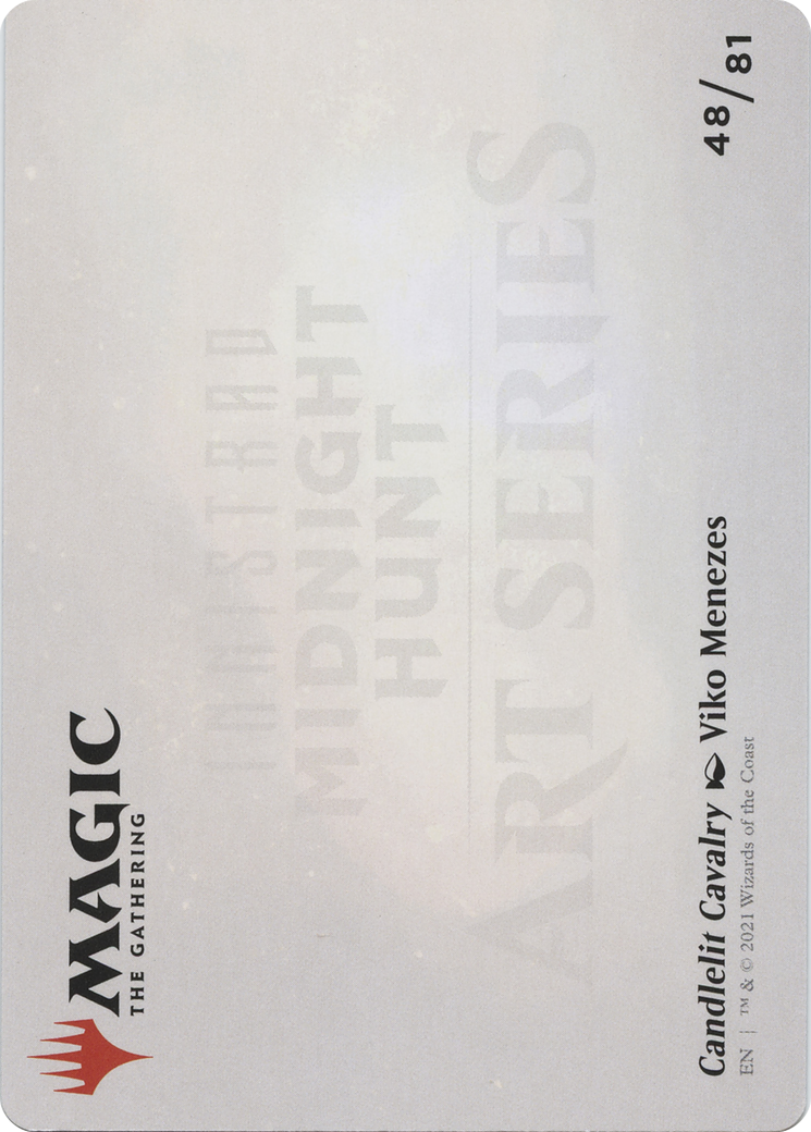 Candlelit Cavalry // Candlelit Cavalry (AMID-048) - common (Borderless) - Foil