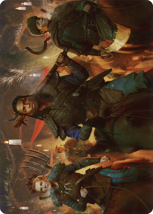 Candlelit Cavalry // Candlelit Cavalry (AMID-048) - common (Borderless) - Foil