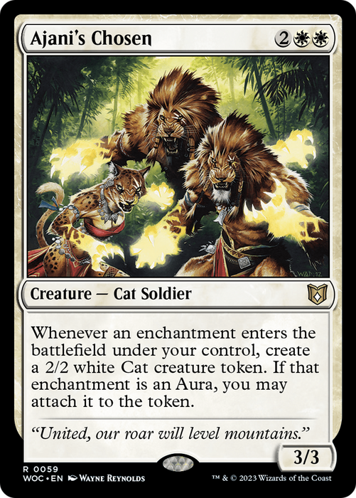Ajani's Chosen (WOC-059) - rare