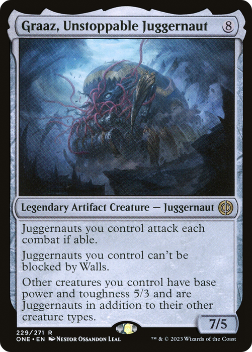 Graaz, Unstoppable Juggernaut (ONE-229) - rare - Foil