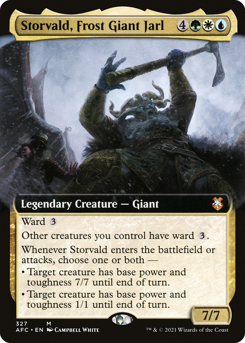 Storvald, Frost Giant Jarl (AFC-327) - mythic: (Extended Art)